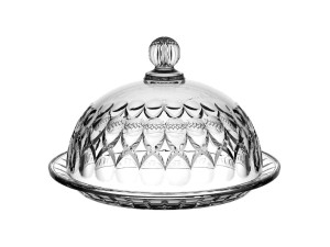 QUEIJEIRA VIDRO 20CM MADRID CLEAR