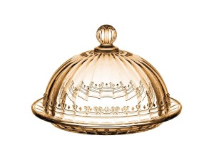QUEIJEIRA VIDRO 20CM PARIS AMBAR