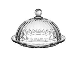 QUEIJEIRA VIDRO 20CM PARIS CLEAR