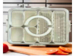 ORGANIZADOR ACRILICO 31X24CM C/6-DIVISAO