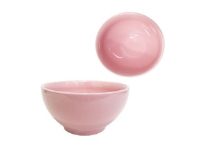 TIGELA 300ML ROSA CERAMICA
