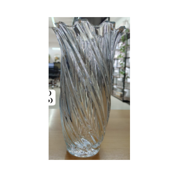 VASO VIDRO 30CM ONDAS