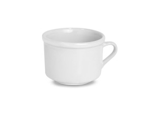 XICARA CHÁ CERAMICA 150ml BRANCA LISA