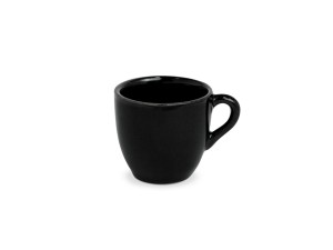 XICARA CERAMICA 50ml PRETA LISA