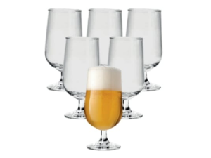 JOGO 6 TAÇA VIDRO 335ML CERVEJA MADRID