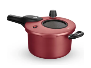 PANELA PRESSAO 4,5L C/VISOR+FECH EXTERNO VERMELHA