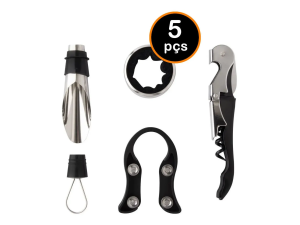KIT P/VINHO C/5 PC CARTELA