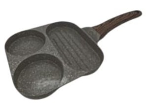 FRIGIDEIRA GRILL HAMBURGUER 3 EM 1, 35CM STYLE COOK GRAFITO