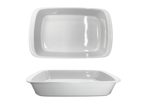 TRAVESSA REFRATARIA BRANCA 29X18CM 1150ML