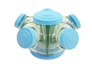 BALEIRO VIDRO MINI TAMPA AZUL 05 GOMOS