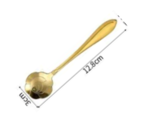 COLHER OURO 12CM COSMO