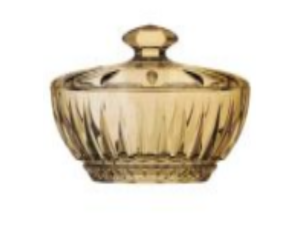 BOMBONIERE VIDRO 188ML WAVES AMBAR