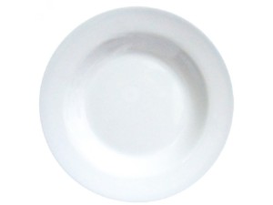 PRATO MELAMINA BRANCO-25CM FUNDO
