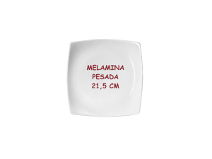 PRATO MELAMINA-FORTE QUADRADO 21,5CM