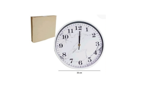 RELOGIO PAREDE 30CM MARMORE