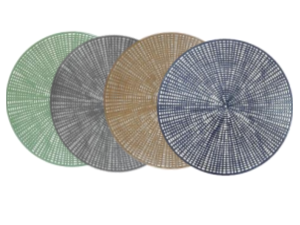 LUGAR AMERICANO PVC 38CM RAIADO 4-CORES