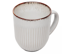 CANECA CERAMICA 380CM LINEAR CINZA