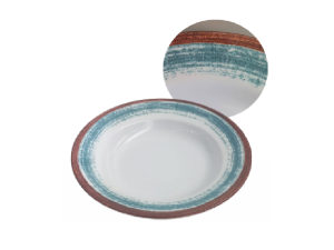 PRATO MELAMINA 20CM SOBREMESA PINCELADO PLUS