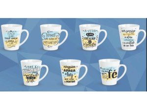 CANECA CERAMICA 300ML TULIPA 