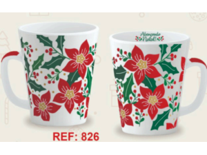 CANECA CERAMICA 300ML TULIPA 