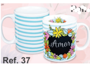 CANECA CERAMICA 320ML RETA 