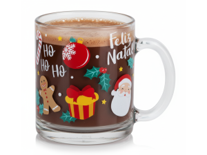 CANECA DE VIDRO 215ML JULES LABEL NATAL
