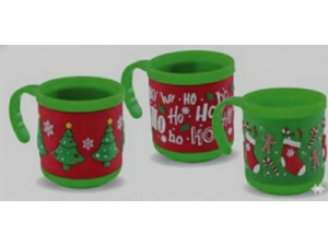 CANECA DE VIDRO 220ML NATALINA SORTIDA NATAL