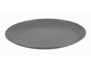 PRATO EVO 25CM RASO CINZA PETRA