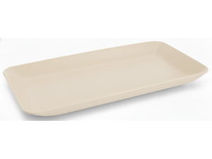 TRAVESSA EVO 26CM RETANGULAR MARFIM