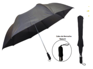 GUARDA CHUVA 110M 08-HASTES PRETO