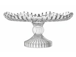 CENTRO DE MESA DE VIDRO 29CM MILAN COM PÉ