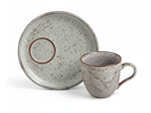 XICARA DE CERAMICA 70ML PARA CAFE COM PIRES - PISTACHE