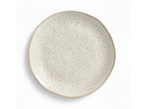 PRATO DE CERAMICA 26CM RASO - ORGANICO VANILLA