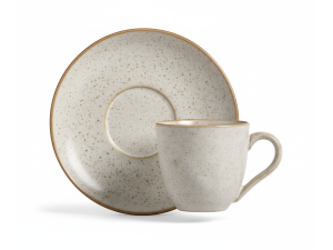 XICARA DE CERAMICA 170ML PARA CHA COM PIRES - VANILLA