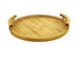 BANDEJA BAMBU 30CM C/2-ALÇAS