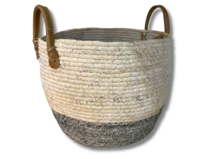 CESTA ELEGANCE C/ALCA 33X26CM REDONDO