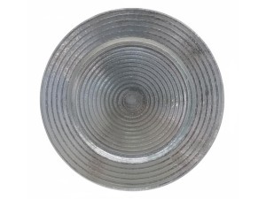 SOUSPLAT PLASTICO 33CM REDONDO PRATA