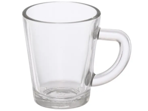 JOGO 3 CANECA VIDRO 190ML LUVA