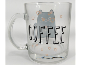 CANECA VIDRO 310ML COOL C/CX