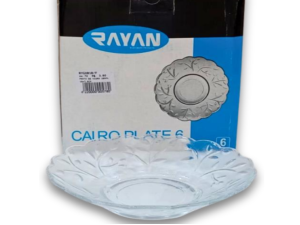 JOGO 6 PIRES VIDRO 16CM RAYAN