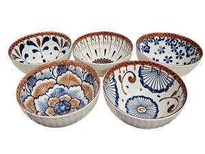 BOWL DE CERAMICA 200ML REDONDO FLORIDO