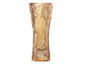 VASO VIDRO 17CM AMBAR CINTURA
