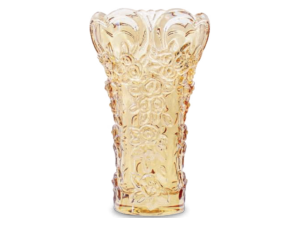 VASO VIDRO 29CM AMBAR BOCA LARGA