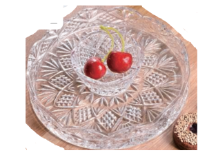 BANDEJA VIDRO 20CM C/BOWL 