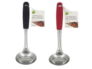 CONCHA DE INOX 26CM CABO PLASTICO - BLACK