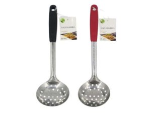 ESPUMADEIRA DE INOX 37CM CABO PLASTICO - BLACK