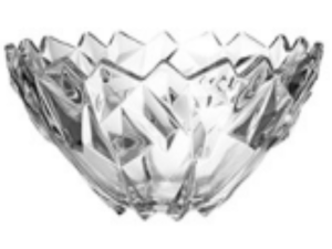 CENTRO DE MESA DE VIDRO 22CM CLEAR ROCKS