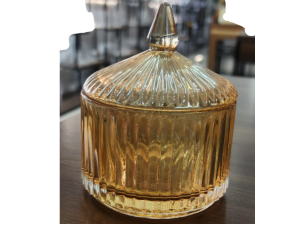 BOMBONIERE VIDRO MEDIO AMBAR