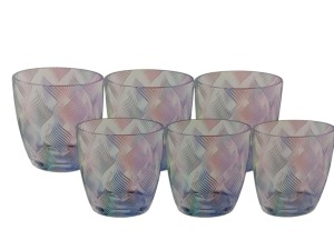 JOGO COM 6 COPOS DE VIDRO 310ML FURTACOR FRIZADO