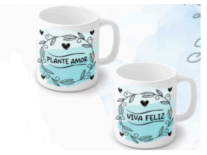 CANECA CERAMICA 320ML FRASE/RAMO